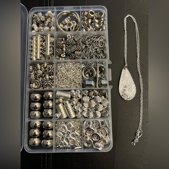 Other - Craft Beads, SILVER WHAT NOTS & DO DADS, Jewelry Supplies, loose bulk beads